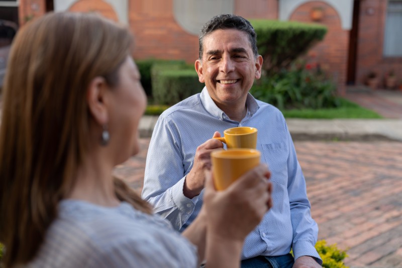 Outdoor Coffee Drinking